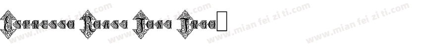 Espresso Roast Font Trio字体转换